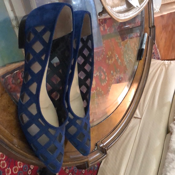 Ron White blue suede shoes - Picture 2 of 2
